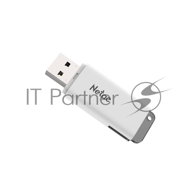 Флеш Диск Netac U185 128Gb <NT03U185N-128G-20WH>, USB2.0, с колпачком, пластиковая белая