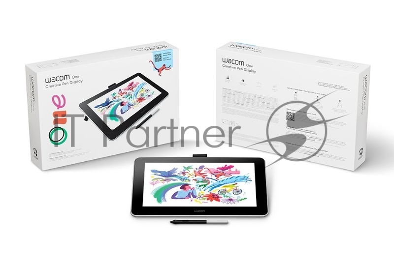 Графический интерактивный перьевой монитор/планшет Wacom One 13