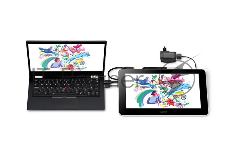 Графический интерактивный перьевой монитор/планшет Wacom One 13