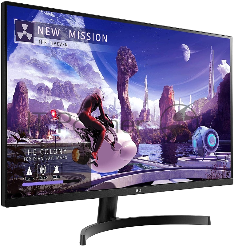 Монитор 27 LG 27QN600-B Black (IPS, LED, Wide, 2560x1440, 75Hz, 5ms, 178°/178°, 350 cd/m, 1000:1, +DP, +2хHDMI, +MM, )