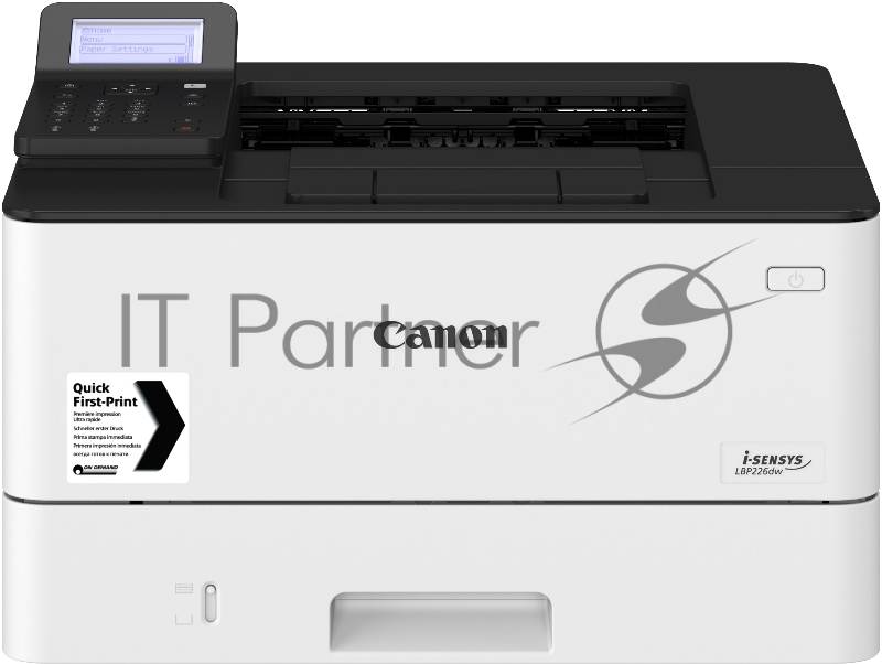 Принтер Canon i-SENSYS LBP226dw (ЧБ, А4, 38 стр/мин, 250 л, USB 2.0, 10/100/1000-TX, Wi-Fi, дуплекс, 5-стр. дисплей, PS)