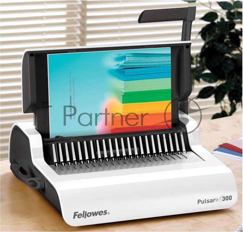 Переплетчик Fellowes Pulsar+ (FS-56276) A4/перф.17л.сшив/макс.300л./пл (6-38мм)
