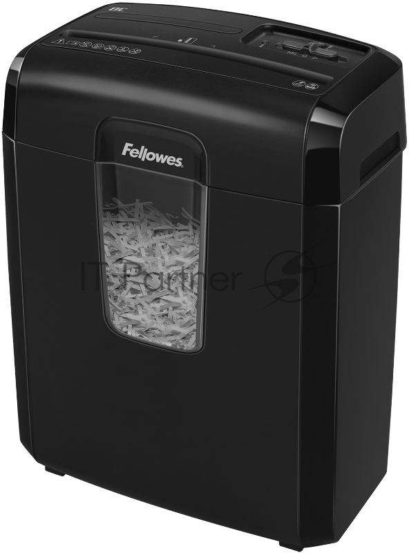 Шредер Fellowes PowerShred 8C, DIN P-4, 4х35мм, 8лст., 14лтр.,уничт.: скобы,скр., пл.карты.