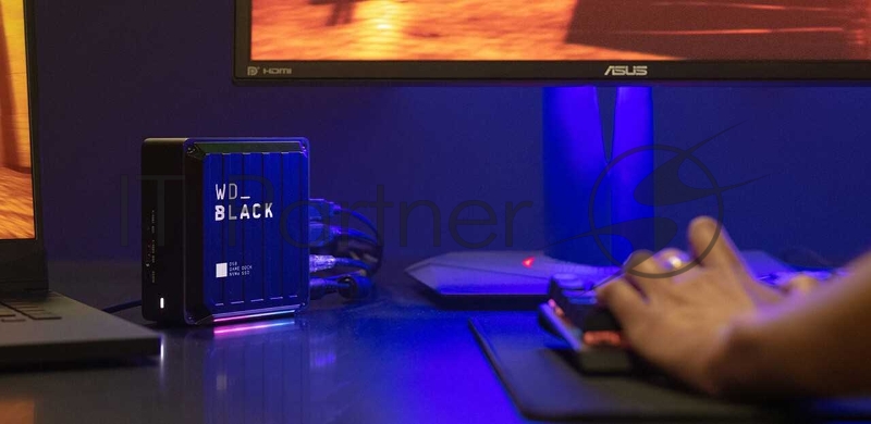 Игровая станция WD_BLACK™ D50 Game Dock NVMe SSD WDBA3U0010BBK-EESN 1TB с подключением через Thunderbolt3