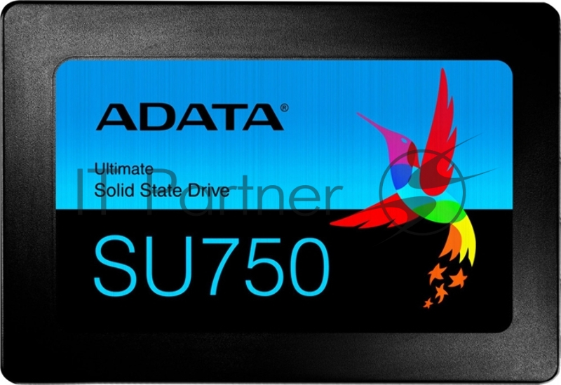 Накопитель 2.5 256GB ADATA SU750 Client SSD ASU750SS-256GT-C SATA 6Gb/s, 550/520, IOPS 65/75K, MTBF 2M, 3D TLC, 200TBW, RTL