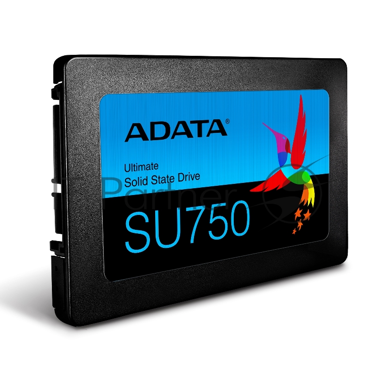 Накопитель 2.5 256GB ADATA SU750 Client SSD ASU750SS-256GT-C SATA 6Gb/s, 550/520, IOPS 65/75K, MTBF 2M, 3D TLC, 200TBW, RTL