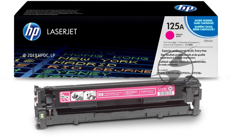 Тонер-картридж HP CB543A пурпурный LJ P1215/1515 (1400стр.)