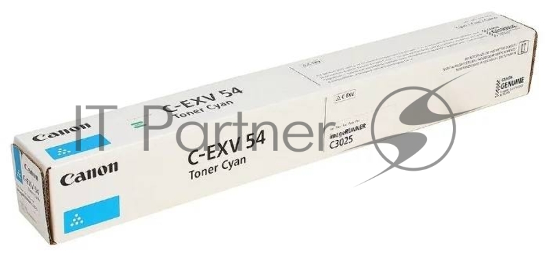 Тонер-картридж Canon C-EXV54C 1395C002 голубой туба для копира C3025i
