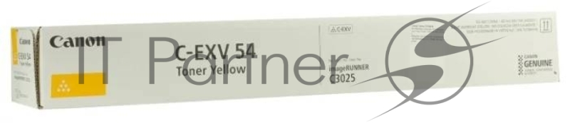 Тонер-картридж Canon C-EXV54Y 1397C002 желтый туба для копира C3025i