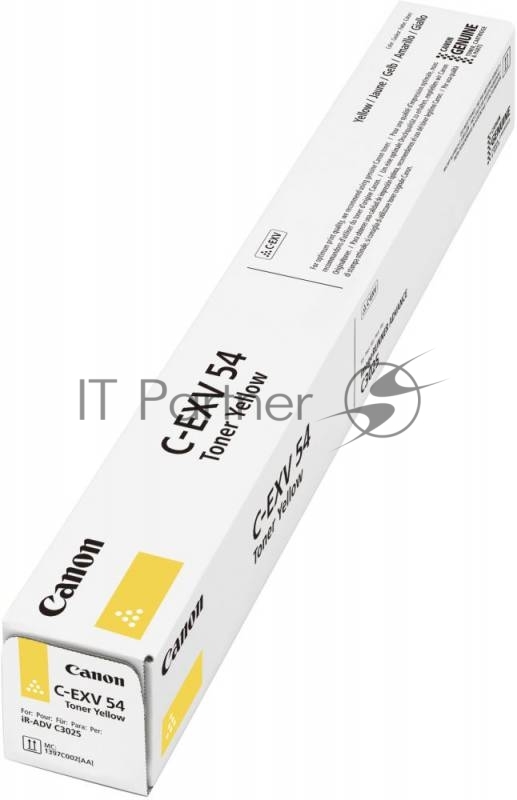 Тонер-картридж Canon C-EXV54Y 1397C002 желтый туба для копира C3025i