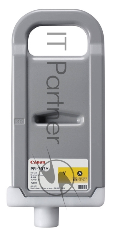 Картридж струйный PFI-703Y (2966B001), для Canon iPF815/825, желтый