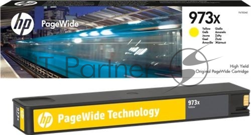 Картридж струйный HP 973XL F6T83AE желтый для HP PW Pro 477dw/452dw (7000стр.)