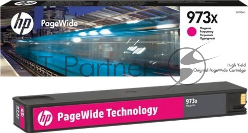 Картридж HP 973X, HP PageWide, пурпурный