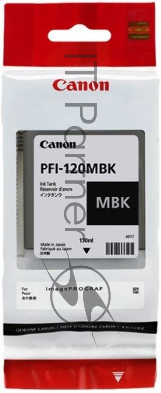 Картридж струйный Canon PFI-120 MBK 2884C001 черный матовый (130мл) для Canon Canon imagePROGRAF TM-200/205