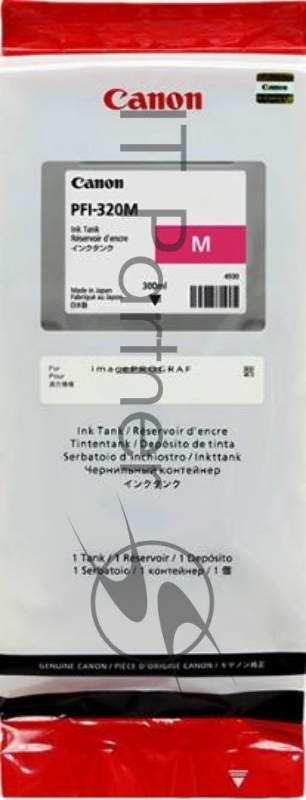 Картридж струйный Canon PFI-320 M 2892C001 пурпурный (300мл) для Canon Canon imagePROGRAF TM-200/205