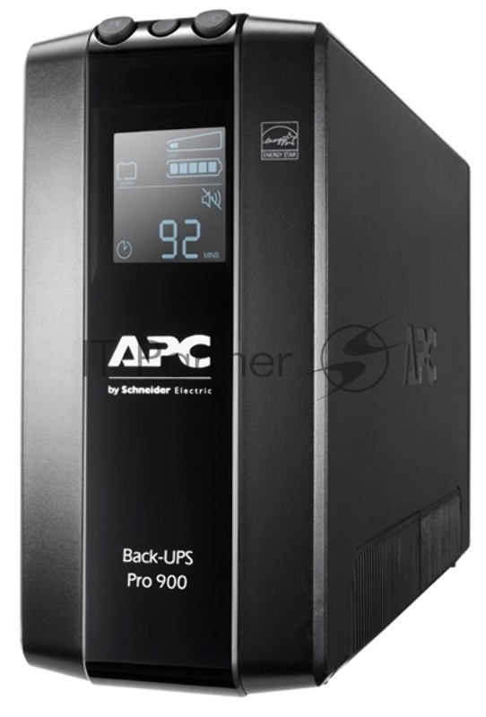 Источник бесперебойного питания APC Back-UPS Pro BR 900VA/540W, 6xC13 Outlets(6 batt.), AVR, LCD, Data/DSL protrct, 10/100 Base-T, USB, PCh, user repl. batt., 2 y warr.