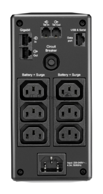 Источник бесперебойного питания APC Back-UPS Pro BR 900VA/540W, 6xC13 Outlets(6 batt.), AVR, LCD, Data/DSL protrct, 10/100 Base-T, USB, PCh, user repl. batt., 2 y warr.