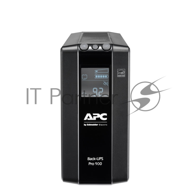 Источник бесперебойного питания APC Back-UPS Pro BR 900VA/540W, 6xC13 Outlets(6 batt.), AVR, LCD, Data/DSL protrct, 10/100 Base-T, USB, PCh, user repl. batt., 2 y warr.