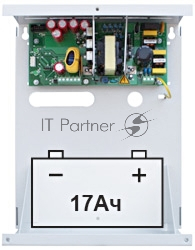 Источник бесперебойного питания СКАТ-1200У (12В 6А под АКБ 17А.ч без АКБ) Бастион 95