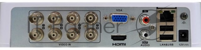 Видеорегистратор DS-H208QA 8-канальный гибридный HD-TVI регистратор c технологией AoC