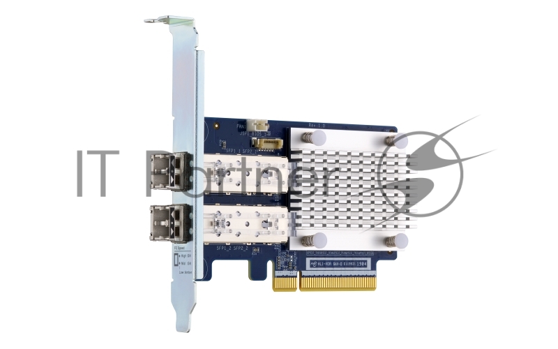Сетевая карта QNAP QXP-16G2FC Dual-port Fiber Channel adapter, 2 x 16 Gb / s SFP +, PCIe Gen3 x8. For QTS OS ONLY