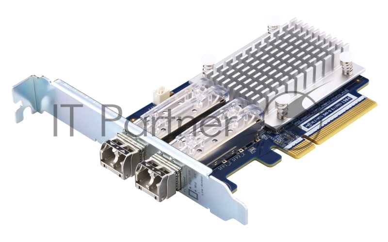 Сетевая карта QNAP QXP-16G2FC Dual-port Fiber Channel adapter, 2 x 16 Gb / s SFP +, PCIe Gen3 x8. For QTS OS ONLY