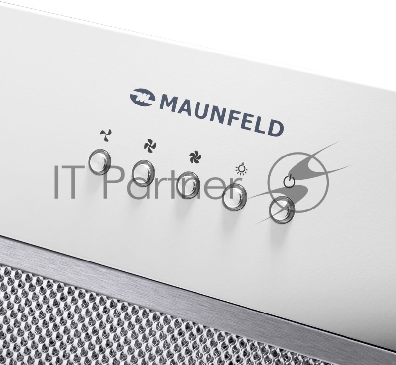 Вытяжка встраиваемая Maunfeld TRAPEZE 602M белый управление: кнопочное (1 мотор)