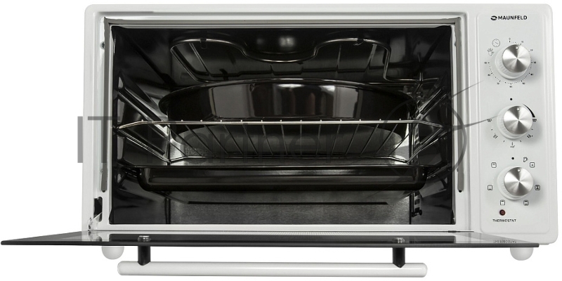 Мини-печь MAUNFELD Мини-печь MAUNFELD/ ширина 60 см, механическое управление, 45 л,конвекция, белый
