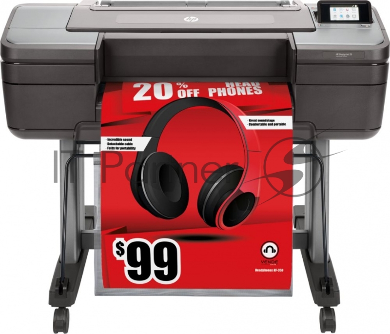 Плоттер HP DesignJet Z6 24-in Postscript Printer 6-цветная струйная печать макс. формат печати A1 (594 × 841 мм) печать фотографий цветной ЖК-дисплей печать с фотокамеры Ethernet