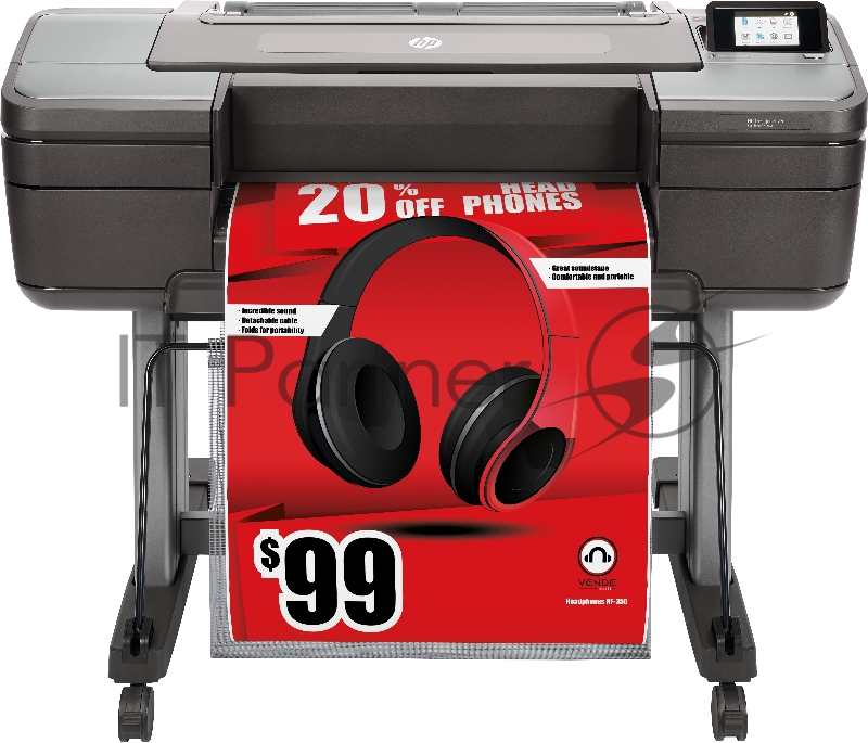 Плоттер HP DesignJet Z6 24-in Postscript Printer 6-цветная струйная печать макс. формат печати A1 (594 × 841 мм) печать фотографий цветной ЖК-дисплей печать с фотокамеры Ethernet