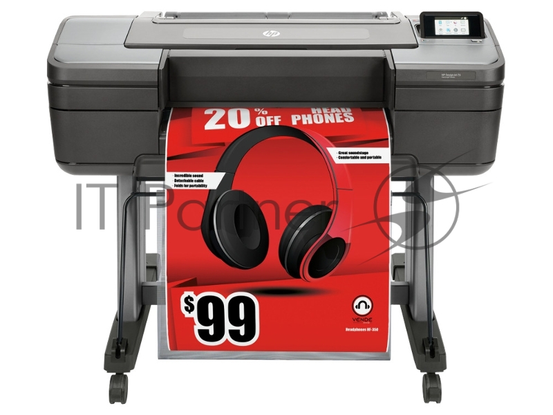 Плоттер HP DesignJet Z6 24-in Postscript Printer 6-цветная струйная печать макс. формат печати A1 (594 × 841 мм) печать фотографий цветной ЖК-дисплей печать с фотокамеры Ethernet