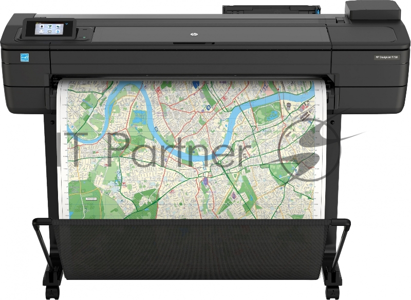 Плоттер HP DesignJet T730 (36,4color,2400x1200dpi,1Gb, 25spp(A1 drawing mode),USB/GigEth/Wi-Fi,stand,m bin,rollfeed,sheetfeed,tray50 (A3/A4), autocutter,GL/2,RTL,PCL3 GUI, 2y warrб repl. F9A29A)