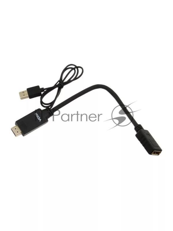 Кабель-переходник HDMI(M) +USB---> DP(F) 0.15m 4K*30Hz VCOM<CG599> Кабель-переходник HDMI(M) +USB---> DP(F) 0.15m 4K*30Hz VCOM<CG599>