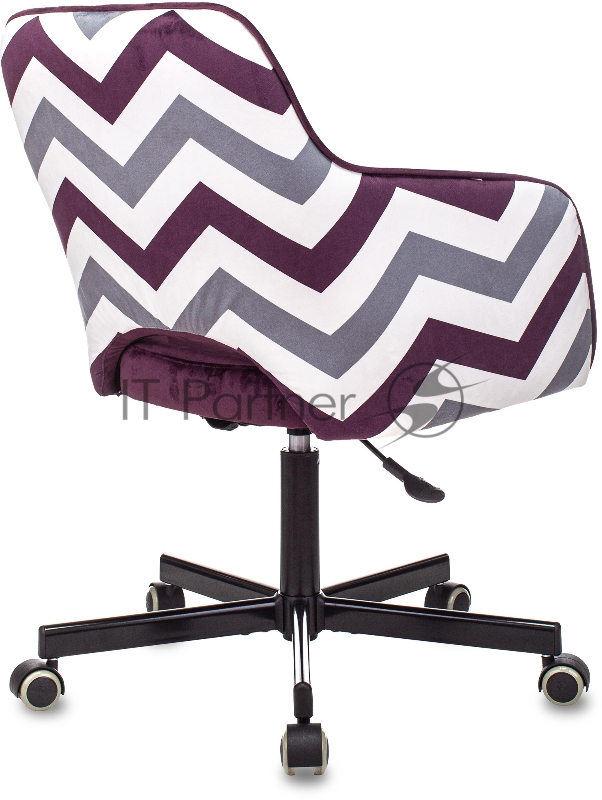 Кресло Бюрократ CH-380M сливовый Italia 23 зигзаг крестовина металл