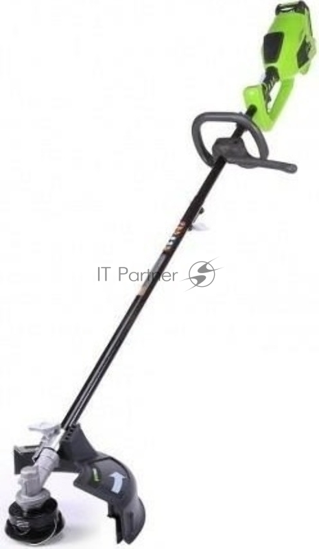 Триммер аккумуляторный Greenworks GD40BCK4, 40V, 35 см, с 1хАКБ 4 А.ч и ЗУ 40 вольт (модель GD40BCK4) - отличная замена электро или бензиновому триммеру, он с легкостью справиться с высокой травой, а благодаря пильному диску (в комплекте) можно рез