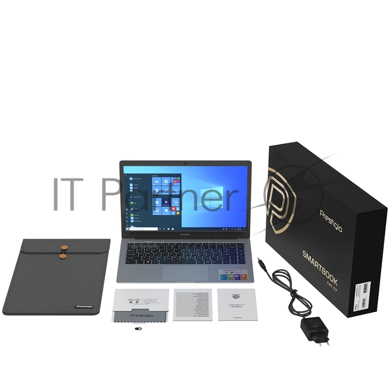 Ноутбук Prestigio SmartBook 141 C6,14.1 1366*768 TN, Windows 10 PRO, up to 2.5GHz DC AMD a4-9120E,4/128GB, BT4.2, Dual WiFi, USB 3.0, USB 2.0, USB Type-C, HDD2.5 Slot, Micro SD card slot, mini HDMI, 0.3MP, EN+RU KBM with backlight,7.4V@4800mAh, Dark