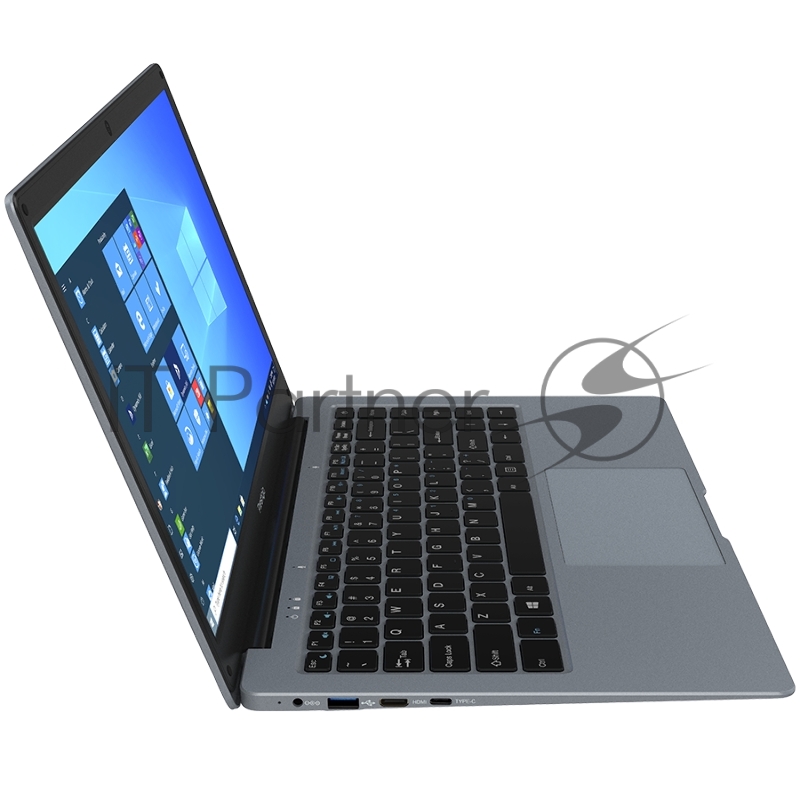 Ноутбук Prestigio SmartBook 141 C6,14.1 1366*768 TN, Windows 10 PRO, up to 2.5GHz DC AMD a4-9120E,4/128GB, BT4.2, Dual WiFi, USB 3.0, USB 2.0, USB Type-C, HDD2.5 Slot, Micro SD card slot, mini HDMI, 0.3MP, EN+RU KBM with backlight,7.4V@4800mAh, Dark