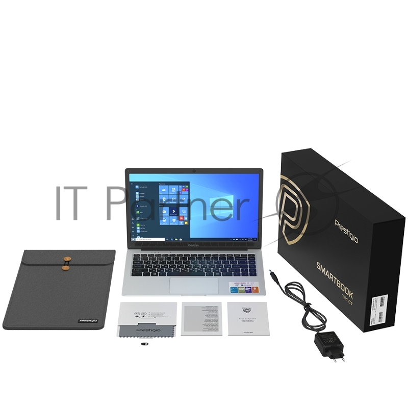 Ноутбук Prestigio SmartBook 141 C7,14.1 1366*768 TN, Windows 10 home,up to 2.4GHz DC Inte N3350,4/128GB, BT4.2, Dual WiFi, USB 3.0, USB 2.0, USB Type-C, HDD2.5 Slot, Micro SD card slot, mini HDMI, 0.3MP, EN+RU KBM,7.4V@4800mAh, Metal Grey