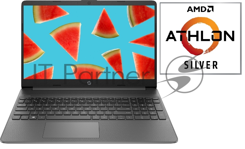 Ноутбук HP 15s-eq1155ur Athlon Silver 3050U/8Gb/SSD256Gb/AMD Radeon/15.6/IPS/FHD (1920x1080)/Windows 10/grey/WiFi/BT/Cam