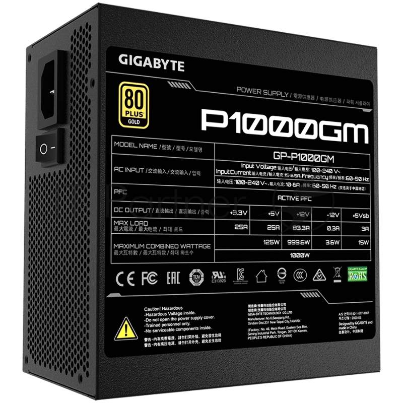 Блок питания ATX2.31 1000W GP-P1000GM GIGABYTE