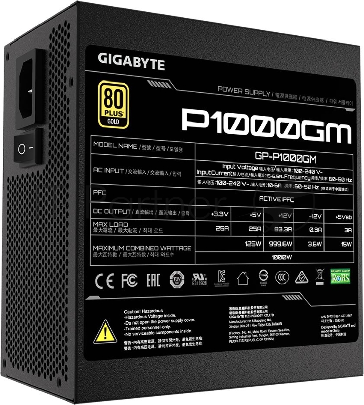 Блок питания ATX2.31 1000W GP-P1000GM GIGABYTE