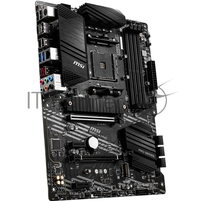 Материнская плата MSI B550-A PRO (AM4, 4xDDR4, 1xPCI-Ex16, 2xPCI-Ex1, USB3.2, 6xSATA III,2xM.2, DP, HDMI) ATX Retail