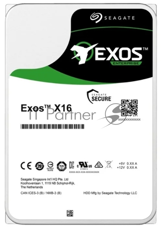 Жесткий диск SATA 12TB 7200RPM 6GB/S 256MB ST12000NM001G SEAGATE