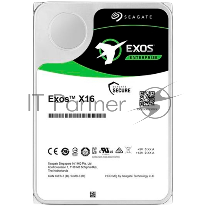 Жесткий диск SATA 12TB 7200RPM 6GB/S 256MB ST12000NM001G SEAGATE