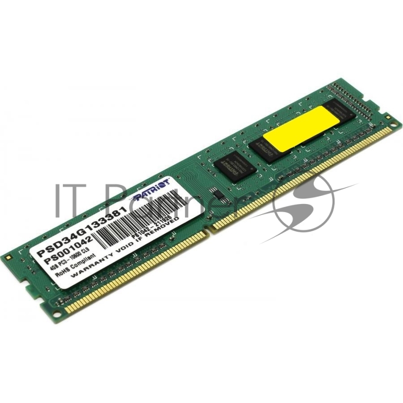 Модуль памяти Patriot DDR4 4Gb 2133MHz PSD44G213381 RTL PC4-17000 CL15 DIMM 288-pin 1.2В