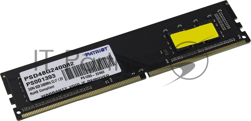 Модуль памяти Patriot DDR4 8Gb 2400MHz PSD48G240082 RTL PC4-19200 CL17 DIMM 288-pin 1.2В