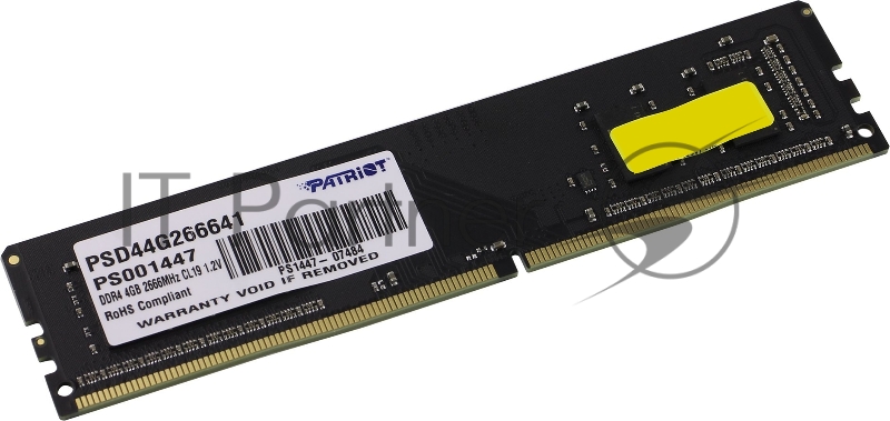Модуль памяти Patriot DIMM DDR4 4Gb (pc-21300) 2666MHz Patriot PSD44G266641