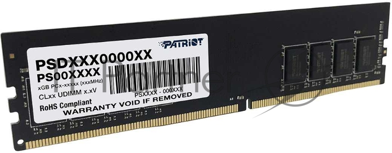 Модуль памяти DDR 4 DIMM 16Gb PC25600, 3200Mhz, PATRIOT Signature (PSD416G32002) (retail)