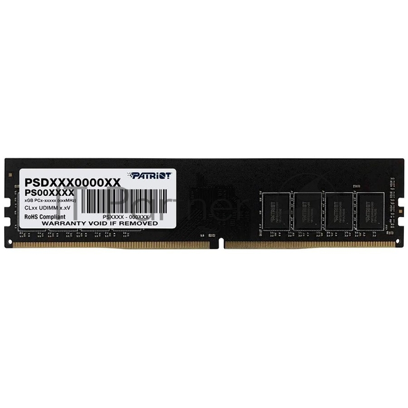 Модуль памяти DDR 4 DIMM 16Gb PC19200, 2400Mhz, PATRIOT Signature (PSD416G240081) (retail)