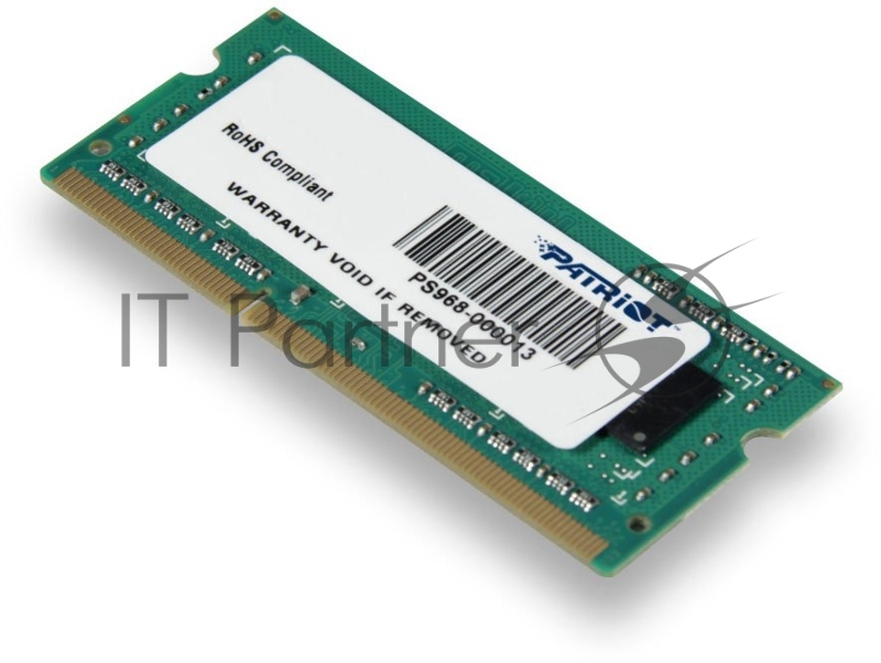 Модуль памяти Patriot SO-DIMM DDR3 4GB PC12800 SO PSD34G1600L2S PATRIOT